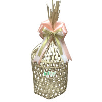 ราคา ชะลอม จุก หูหิ้ว 4 5 6 7 8 นิ้ว ชะลอมเปล่า พร้อมโบว์ สีส้มทอง เขียว แดง น้ำเงิน พีช (21053772949)