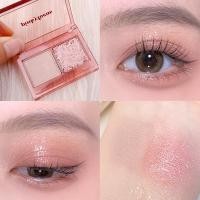 ราคา พาเลทส่องแสงระยิบระยับอายแชโดว์สีดินสองสีพาเลทอายแชโดว์แวววาวผิวด้านเครื่องสำอางอายแชโดว์อายแชโดว์ (19920674911)