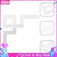 ราคา Ajigo 4 ชิ้นมุมกระจกสติ๊กเกอร์ติดผนัง 3D กระจกสติ๊กเกอร์กระจกอะคริลิสติ๊กเกอร์ติดผนังสำหรับตู้ (21271549676)