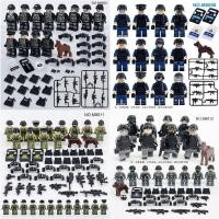 ราคา Compatible with Lego Special Police Military Red Army German Soldier Dolls Assembled and Inserted Puzzle Small Particle Building Blocks (20334471317)
