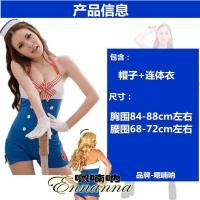 ราคา ฮัลโลวีนผู้ใหญ่ชายและหญิงกองทัพเรือชุดการแสดงบาร์ธีมปาร์ตี้ COS ชุดทหารเรือหญิงทรงจำชุดทหารเรือ (19483287174)