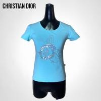 ราคา Christian Dior Vintage Baby Blue T Shirt เสื้อดิออร์วินเทจ (19914920599)