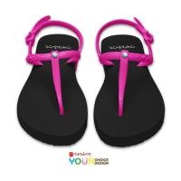 ราคา CHO I CE รองเท้าแตะรัดส้น ดำรัดส้นชมพู ประดับเพชร2 รองเท้าแตะยางพารา นุ่ม ใส่สบาย ไม่กัดเท้า (19421368841)