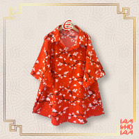 ราคา ส่งเร็ว ส่งไว TS032 เสื้อตรุษจีน เสื้อมังกร เสื้อเชิ้ต เสื้อกี่เพ้า ผ้าซาตินสกรีนลาย สาวอวบ สาวอ้วน พลัสไซส์ ใหญ่ (21371476174)