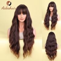 ราคา วิกผมยาวแบบลอนผมสีดำสีชมพูคอสเพลย์วิกผมสังเคราะห์ทนความร้อนวิกผมผู้หญิงตรงกลาง (21357568041)