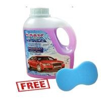 ราคา แชมพูล้างรถ Maxpro กลิ่นบลูเบอร์รี่ 1 ลิตร แถมฟองน้ำ ล้างรถ แชมพูล้างรถผสมแว็กซ์ (160312)