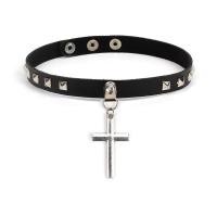 ราคา Lovely girls house โกธิค Choker สร้อยคอสำหรับผู้หญิงสาว Rivet หนังร็อคฮิปฮอปพังก์คอปลอกคอสีดำ Choker สร้อยคอปกเย็น (12178625231)