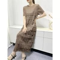 ราคา Issey Miyake 2023 ชุดเดรสแฟชั่นระดับไฮเอนด์ของมิยาเกะสำหรับผู้หญิงชุดเดรสเค้กทรงเข้ารูปดูผอมเพรียวลดอายุแบบใหม่ฤดูร้อนปี (19872287475)