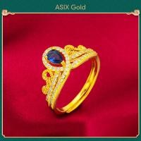 ราคา ASIX GOLD แหวนพลอยทองแท้ ทอง 24K แหวนพลอย แหวนพลอยสวยๆ อัญมณีสีแดง อัญมณีสีเขียว อัญมณีสีน้ำเงิน อัญมณีสีม่วง (13673795542)