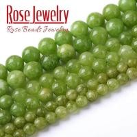 ราคา Natural Green Peridot Stone Round Beads For Jewelry Making Crystal Energy Healing Power Stone Beads DIY Bracelets 4 6 8 10mm 15 (19886029661)