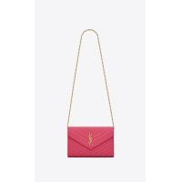 ราคา YSL กระเป๋า SAINT LAURENT bag CASSANDRE MATELASSÉ CHAIN WALLET IN GRAIN DE POUDRE EMBOSSED LEATHER Cross Body bags Shoulder bags (21146949228)