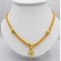 ราคา Thai Jewelry สร้อยคอ สังวาลย์ ถักลาย ห้อยหัวใจ ผู้หญิง ทองชุบไมครอน ชุบด้วยเศษทองคำแท้ 96 5 น้ำหนัก 2 บาท ความยาว 20 นิ้ว เครื่องประดับหรุหรา ทองหุ้ม ทองชุบ ทองโคลนนิ่ง ทองไมครอน เกรดส่งออก เหมือนจริง