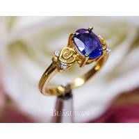 ราคา แหวนพลอยไพลิน และเพชรแท้ เบลเยี่ยม ตัวเรือนทองคำแท้ 18K พลอยไพลิน สีน้ำเงิน สไตล์น่ารัก การันตี พลอยแท้ เพชรแท้ ใบรับประกันจากทางร้าน (10865369998)