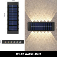 ราคา ซื้อ 1 แถม 1 ไฟติดผนัง LED โซล่าเซลล์ ไฟโซล่าเซลล์ โคมไฟติดผนัง เรืองแสงขึ้นและลง สปอตไลท์มุมกว้าง พลังงานแสงอาทิตย์ โคมไฟติดผนังภายนอก ไฟติดผนังกันน้ำฝน ติดตั้งง่าย ไม่ต้องเดินสายไฟ พลังงานแสงอาทิตย 