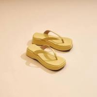 ราคา 25twentyfives Waffle รองเท้าส้นขนมปังหูหนีบ สูง1 5นิ้ว สายคาเฟ่ต้องมี (18002643076)