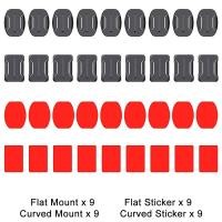 ราคา ติดสติกเกอร์โค้งแบนสำหรับ GoPro HERO DJI Insta 360 Xiaomi Yi 4K Mijia SJCAM กล้องแอคชั่น Go Pro อุปกรณ์เสริม (21170102996)