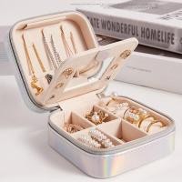 ราคา Portable Jewelry Storage Box Double Layer Jewelry Leather Organizer For Necklace Earrings Rings Bracelet (10248660950)