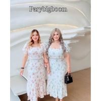 ราคา 006 เดรสผ้าด้อปปี้เนื้อดี แต่งลูกไม้ (20582859244)