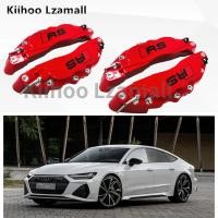 ราคา 4ชิ้นออดี้คาลิปเปอร์3D โลหะผสมคาลิปเปอร์ฝาครอบล้อตัดเบรกฝาครอบโลหะคาลิปเปอร์ปกสากล (14540938912)