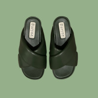 ราคา DARYNE DD 014 รองเท้าแตะส้นตึกแบบสวม (17058809183)