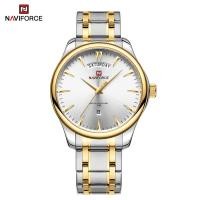ราคา NAVIFORCE Men Waterproof Watch Original Branded Stainless Steel Dual Calendar Luminous Wristwatch Quartz Men Watches Business Fashion (21351173544)