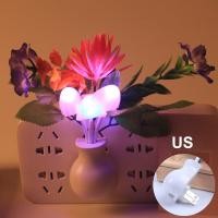 ราคา โคมไฟรูปดอกไม้หลอดไฟเห็ดเห็ดจินตนาการแบบเหนี่ยวนำปลั๊กไฟกลางคืน7สีไฟกลางคืนไฟ LED กลางคืนโคมไฟเชื้อรา (17610059389)