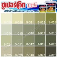 ราคา ICI Dulux สีเขียว ซุปเปอร์โค้ท สีทาภายใน ฟิล์มด้าน ขนาด 3 และ 9 ลิตร สีทาบ้าน สีทาภายใน ไร้กลิ่น สีน้ำอะคริลิค สีน้ำพลาสติก (15954945867)