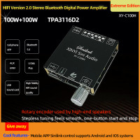 ราคา Original XY C100L C100H บลูทูธ5 0 TPA3116เครื่องขยายเสียงดิจิตอลแบบ Dual Channel 50Wx2 100Wx2ลำโพง Stereo Audio AMP โมดูลบอร์ดถอดรหัสเสียง (13595033043)