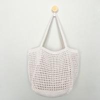 ราคา pmncrochet New2023 กระเป๋าถักสะพายไหล่ ลายตาข่าย ทรงสี่เหลี่ยมคางหมู พร้อมส่ง (19897650005)