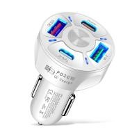 ราคา OLAF Dual USB C ที่ชาร์จแบตในรถที่ชาร์จไฟรวดเร็ว USB USB Type C ที่ชาร์จความเร็วสูง QC3 0 PD สำหรับ Iphone Samsung Xiaomi อะแดปเตอร์ชาร์จในรถยนต์โทรศัพท์ในรถยนต์ (18989489603)