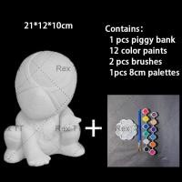 ราคา Rex TT Hero Character White Model DIY Coloring American Movie Character Model Piggy Bank Gifts (19082986044)