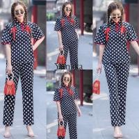 ราคา ชุดเซ็ต Yunaka กี่เพ้าแฟชั่น เซท 2 ชิ้น เสื้อคอจีนแขนพอง แต่งกระดุมจีน ใส่คู่กับกางเกงขายาว เอวสูง (14067268368)