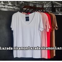 ราคา เสื้อยืด คอยู งานป้ายtopshop แฟชั่นผู้หญิง (17440415197)