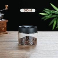 ราคา DT hot Coffee Beans Vacuum Sealed Tank Glass Food Storage Household Moisture proof Air Extraction Tea Push Candy Jars Organizer (20552318514)