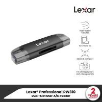 ราคา Lexar RW310 Dual Slot USB A C Reader การ์ดรีดเดอร์สำหรับ SD MicroSD Card ใส่การ์ดได้ 2 ช่อง ขนาดเล็กพกพาสะดวก (21366044621)