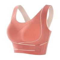 ราคา Womens Sports Bra Front Adjustable Buckle Wireless Padded Comfortable Gym Yoga Underwear Breathable Workout Workout Tops (20038843276)