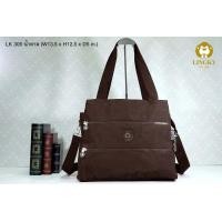 ราคา Lingky กระเป๋าทรงถือ สะพายข้าง หูหิ้วสายยาว 12 ไซส์ใหญ่ 13 5 มีทั้งหมด 6 ซิป ใส่ของได้เยอะ LK 305 (20490971302)