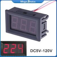 ราคา MegaChoice Fast Delivery DC 5V 120V Car Digital Voltmeter Gauge Voltage Meter LED Display Panel For Motorcycle Elector Mobile Battery Monitor (21209912551)
