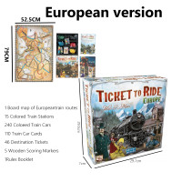 ราคา Ticket to ride Europe US เกรดอย่างดี กล่องแข็ง บอร์ดเกม รถไฟ ภาษาอังกฤษ (21286958885)
