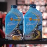 ราคา ชุดถ่ายน้ำมันเครื่อง CRF250 300 สังเคราะห์แท้คุณภาพดี 10W 40 Shell Advance City (19520665208)