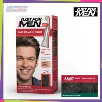 ราคา Just For Men Color Easy Comb in Color Hair Coloring for Men ผลิตภัณฑ์ย้อมดำ ง่ายใน 10 นาที ชาย ไม่มีแอมโมเนีย ไม่มีเปอร์ออกไซด์ ย้อมผมผู้ชาย men hair color (4252998579)