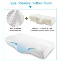 ราคา Orthopedic Memory Foam Pillow 50x30cm60x35cm Slow Rebound Soft Ice cool Gel Pillow Cervical Vertebra Health Care Neck Pillows (11740025846)