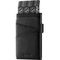 ราคา VULKIT Pop up Wallet Credit Card Holder with Extra Leather Slots RFID Blocking Slim Metal Card Case for Men or Women Black (19528336800)
