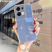 ราคา NORVIK เคสใส่โทรศัพท์นิ่มชุบหรูหราใหม่สำหรับกล้องเลนส์8 Pro 5G OPPO Reno เคสมือถือสีแมทกันกระแทกรวมทุกอย่าง N1 D3ฝาหลัง (21054217592)