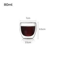 ราคา แก้วน้ำใส2ชั้น แก้วน้ำสองชั้น แก้วมินิมอล Double Wall Glass 5ขนาด 80 150 250 350 450ml ใส่ได้ทั้งน้ำเย็น น้ำร้อน สำหรับกาแฟ ชา น้ำผลไม้ Nitari (21243796592)