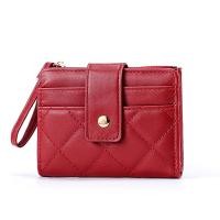 ราคา Ladies PU Leather Female Short Wallet Card Holders Coin Purse Wallet (20515102367)