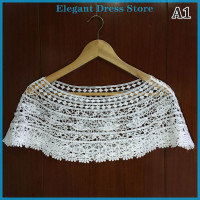 ราคา KP สง่างาม ผ้าคลุมไหล่ถักสำหรับผู้หญิงเสื้อคลุมผ้าคลุมไหล่ลูกไม้ชุดราตรีเจ้าสาวแต่งงานผ้าพันคอลูกไม้ดอกทานตะวันถักแบบโปร่งเสื้อคลุมปอนโช (20730315275)