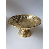 ราคา โตกโปร่งช้างนูน 4 5 นิ้ว ขอบม้วน พานทองเหลืองฉลุขอบม้วน (7415482391)