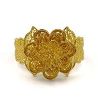 ราคา กำไลฉลุลายดอกไม้ เลือกสีได้ เงิน ทอง รมดำ รุ่น siam silbra1001 by siamonlineshop (337089503)