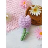 ราคา พวงกุญแจดอกทิวลิป ถักโครเชต์ (21085372846)